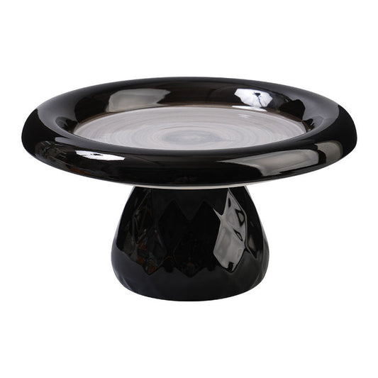 HKM-1246397 Ceramic Cat Bowl with Neck Protection and Stability for Canned Food and Snacks