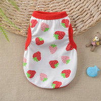 HKM-1246781 Floral Cotton Vest for Small Dogs in Multiple Fun Designs and Sizes