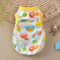 HKM-1246781 Floral Cotton Vest for Small Dogs in Multiple Fun Designs and Sizes