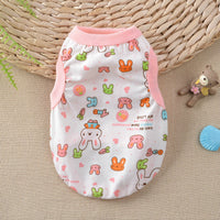 HKM-1246781 Floral Cotton Vest for Small Dogs in Multiple Fun Designs and Sizes