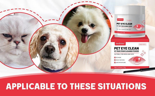 HKM-1248061 Pet Tear Stain Removal Powder for Gentle Eye and Fur Care, Natural Formula for Brightening and Cleaning