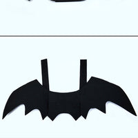 HKM-1250749 Transformative Bat Wings Costume for Small Dogs and Cats in Black Felt Cloth
