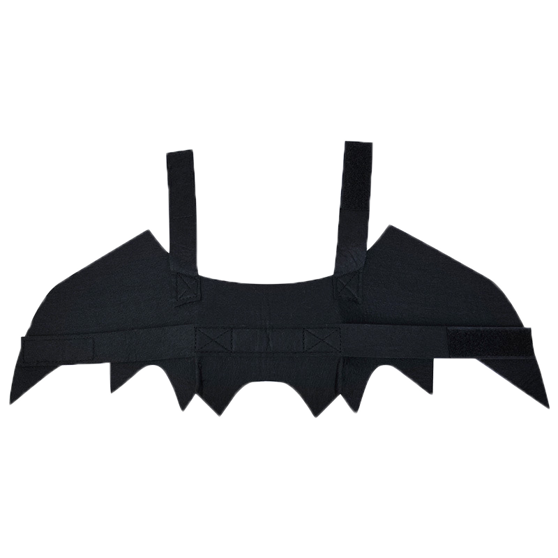 HKM-1250749 Transformative Bat Wings Costume for Small Dogs and Cats in Black Felt Cloth