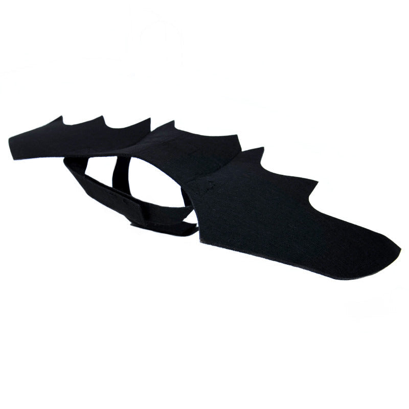HKM-1250749 Transformative Bat Wings Costume for Small Dogs and Cats in Black Felt Cloth