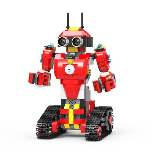 HKM-125075 Intelligent Programmable Building Blocks Robot Toy for Kids Ages 5-13 - DIY Battery Operated STEM Fun