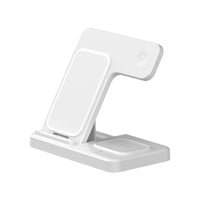 HKM-125139 3-in-1 Foldable Wireless Charger for Mobile Phones, Watches, and Earphones - 15W Output, Qi Certified