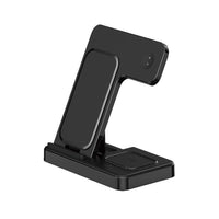 HKM-125139 3-in-1 Foldable Wireless Charger for Mobile Phones, Watches, and Earphones - 15W Output, Qi Certified