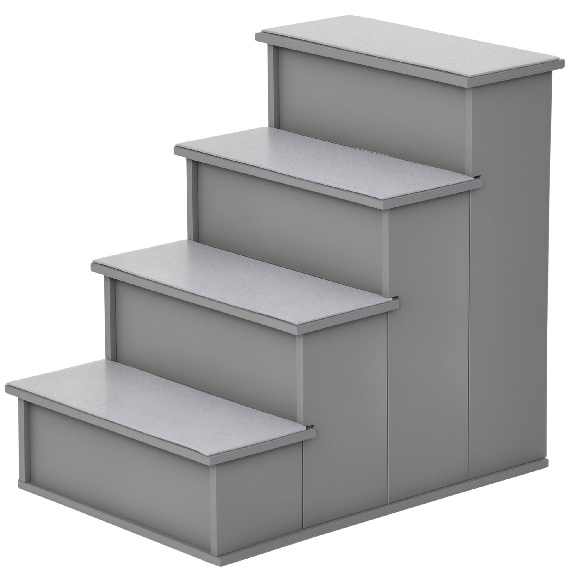 HKM-1251645 Small Pet Stairs with Cushioned Cover, 15.75" L x 23.25" W x 21.25" H, Versatile for Couch or Bed Use