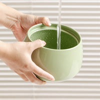 HKM-1252157 Ceramic Automatic Circulation Filtration Water Dispenser in Beige & Retro Green