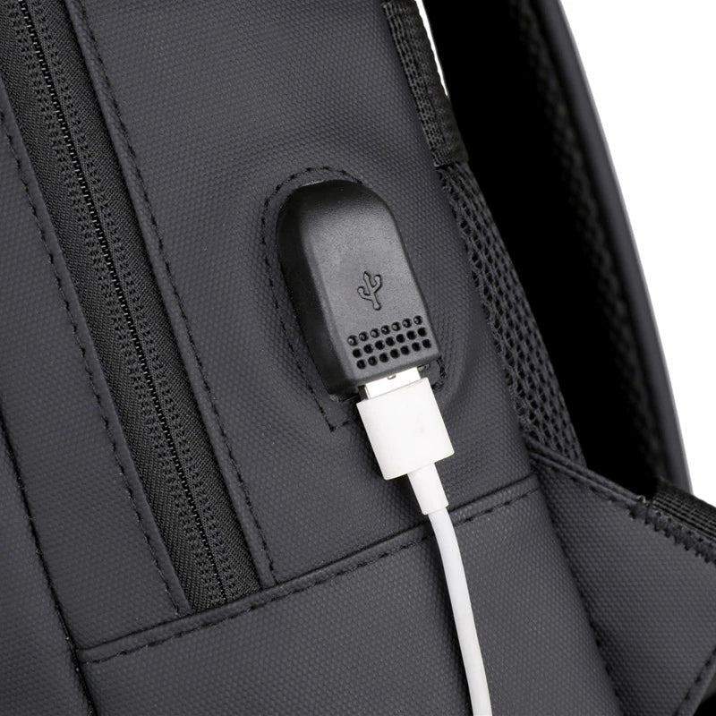 HKM-125331 Waterproof USB Charging Laptop Backpack with Large Capacity for Business Travel