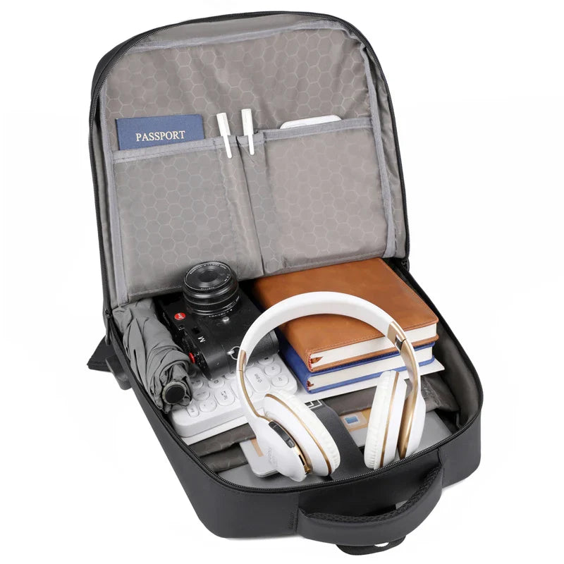 HKM-125331 Waterproof USB Charging Laptop Backpack with Large Capacity for Business Travel