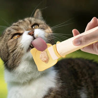 HKM-1253437 Portable Cat Treat Spoon for Easy Feeding and Bonding with Cats