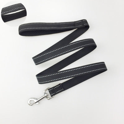 HKM-1255741 Adjustable Dog Harness and Leash Set for Outdoor Walking - Durable Chest and Back Traction Rope