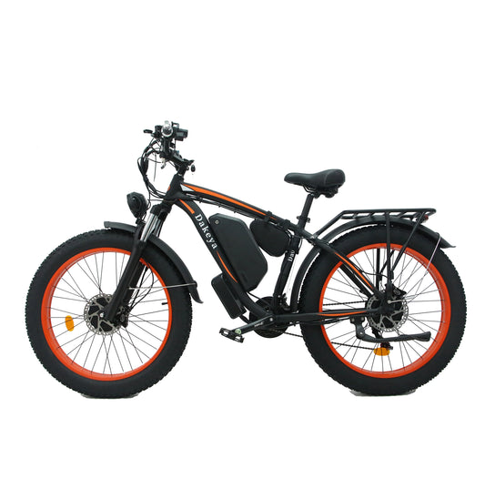 HKM-125587 Electric Fat Tire Bicycle 26 Inch 2000W with 21 Speed Gears and Disc Brake, Ideal for Snowy Terrain