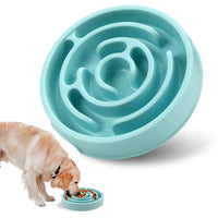 HKM-1256125 Maze Style Slow Feed Dog and Cat Bowl - Non-Slip Eco-Friendly Feeding Dish for All Sizes