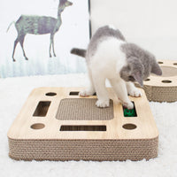 HKM-125715 Corrugated Paper Cat Amused Turntable – Simple and Stylish Interactive Toy