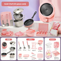 HKM-125715 Mini Kitchenware Cooking Set for Kids - Realistic Pretend Play Kitchen Toys