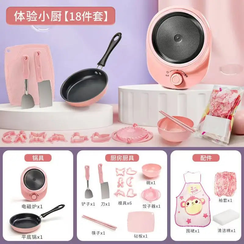 HKM-125715 Mini Kitchenware Cooking Set for Kids - Realistic Pretend Play Kitchen Toys