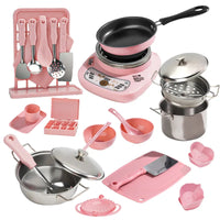 HKM-125715 Mini Kitchenware Cooking Set for Kids - Realistic Pretend Play Kitchen Toys