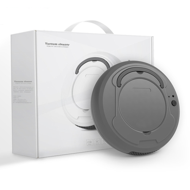 HKM-125779 Smart Automatic Robotic Vacuum Cleaner with Sweeping and Mopping Functions, Low Noise Operation
