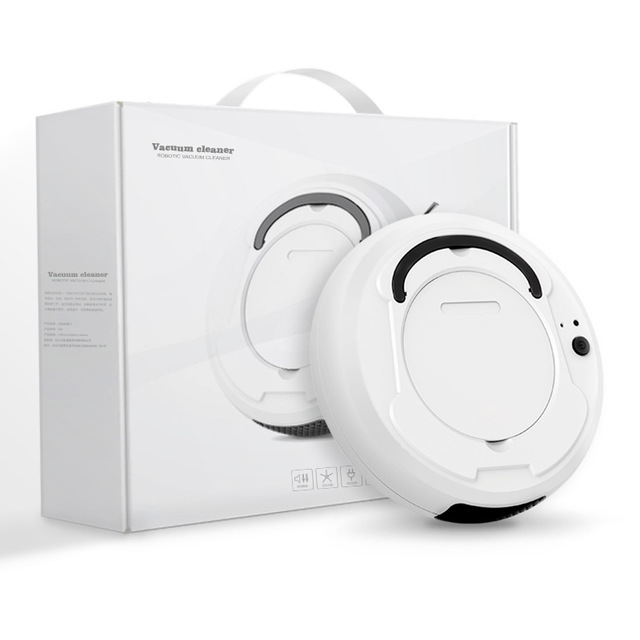 HKM-125779 Smart Automatic Robotic Vacuum Cleaner with Sweeping and Mopping Functions, Low Noise Operation