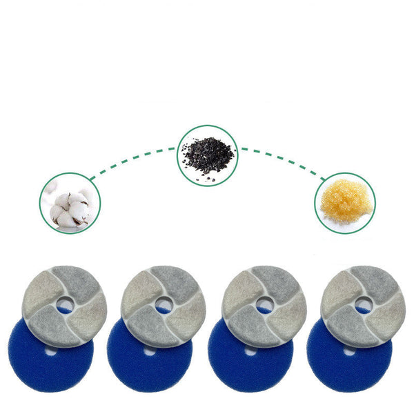 HKM-1258173 Natural Coconut Shell Activated Carbon Water Dispenser Filter Pack of 4
