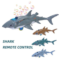 HKM-125843 Remote Control Bubble Maker Shark Toy for Kids - Electric Novelty Reptile RC Animal, Indoor-Outdoor Fun