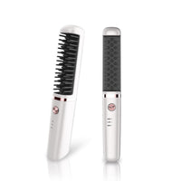 HKM-125907 USB Rechargeable Tourmaline Ceramic Hair Straightener Comb for Wet and Dry Hair