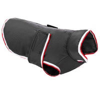 HKM-1260093 Waterproof Casual Jacket for Pets - Autumn and Winter Warmth in Red and Gray
