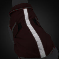 HKM-1260093 Waterproof Casual Jacket for Pets - Autumn and Winter Warmth in Red and Gray