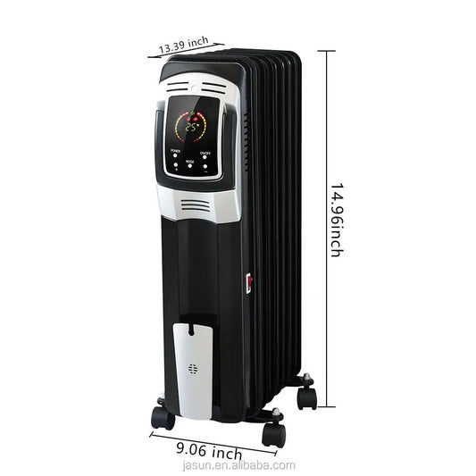HKM-126035 Electric Oil Filled Radiator Heater with LED Display and 24-Hour Timer