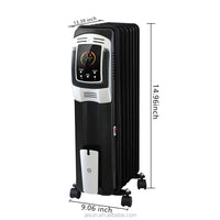 HKM-126035 Electric Oil Filled Radiator Heater with LED Display and 24-Hour Timer