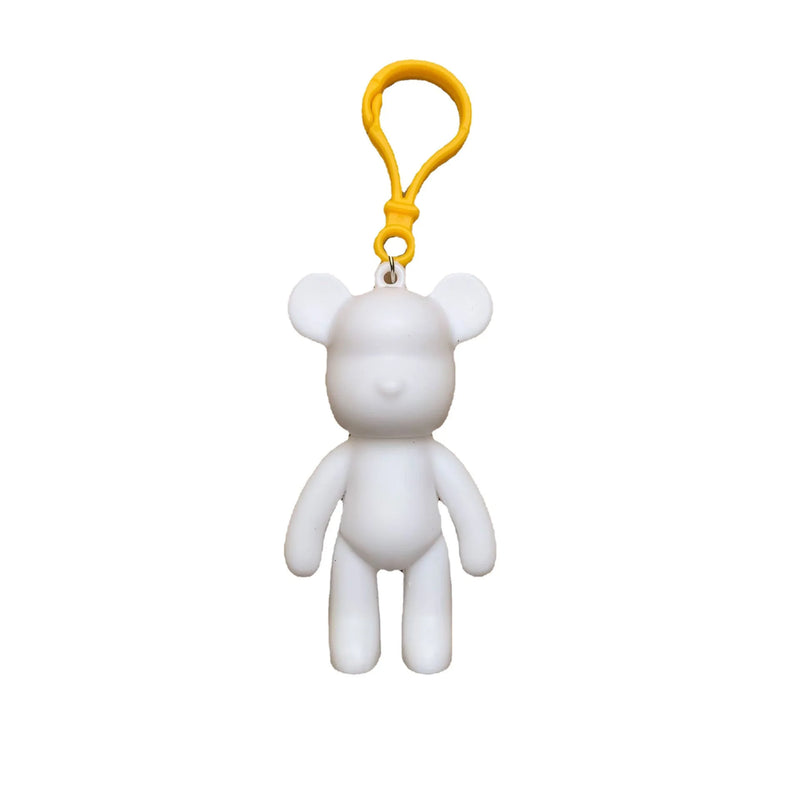 HKM-126099 DIY Fluid Art Bear Keychain Kit – Handmade Creative Decoration for All Ages