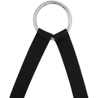 HKM-1261501 Double Dog Leash with Two Traction Ropes - Durable Nylon in Black