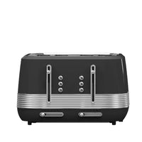 HKM-126163 Stainless Steel 4-Slice Retro Electric Toaster for Perfectly Toasted Buns
