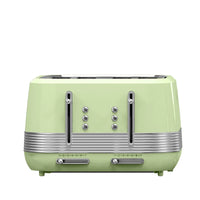 HKM-126163 Stainless Steel 4-Slice Retro Electric Toaster for Perfectly Toasted Buns