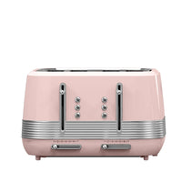 HKM-126163 Stainless Steel 4-Slice Retro Electric Toaster for Perfectly Toasted Buns
