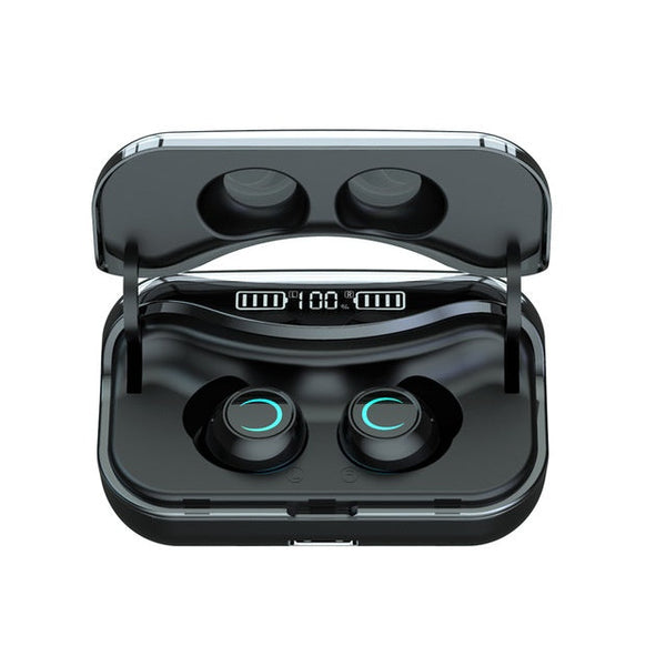 HKM-126163 Wireless Bluetooth Headset with Voice Control, Battery Display, and Multi-Point Connection - Stereo Sound, 20m Range