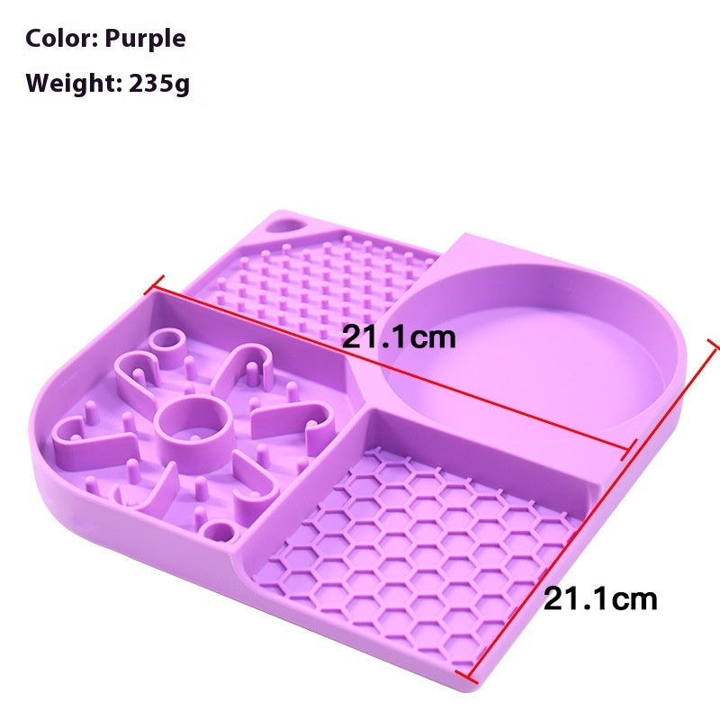 HKM-1261885 Slow Feed Anti-Choke Bowl for Pets - Silicone Meal Solution