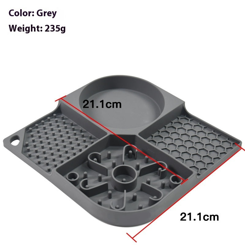 HKM-1261885 Slow Feed Anti-Choke Bowl for Pets - Silicone Meal Solution