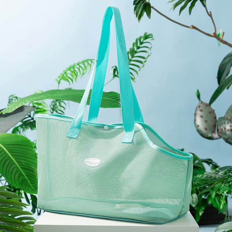 HKM-1263933 Breathable Mesh Crossbody Hand Bag for Cats - Soft, Lightweight, Available in Three Colors
