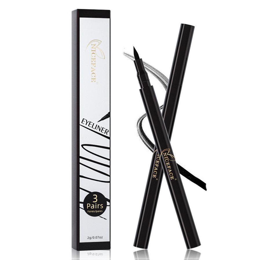HKM-126483 3-in-1 Self-Adhesive Eyeliner Pen - Black, 10.28g, Convenient and Easy to Use