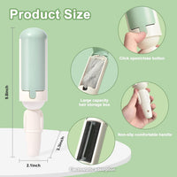 HKM-1264957 Reusable Pet Hair Remover Roller with Non-Slip Handle and Self-Cleaning Base for Effective Fur Removal on Furniture and Car Seats