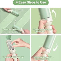 HKM-1264957 Reusable Pet Hair Remover Roller with Non-Slip Handle and Self-Cleaning Base for Effective Fur Removal on Furniture and Car Seats