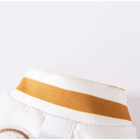 HKM-1266237 Cozy Winter Dog Jacket with Bunny Embroidery and Integrated Leash Ring for Small to Medium Pets