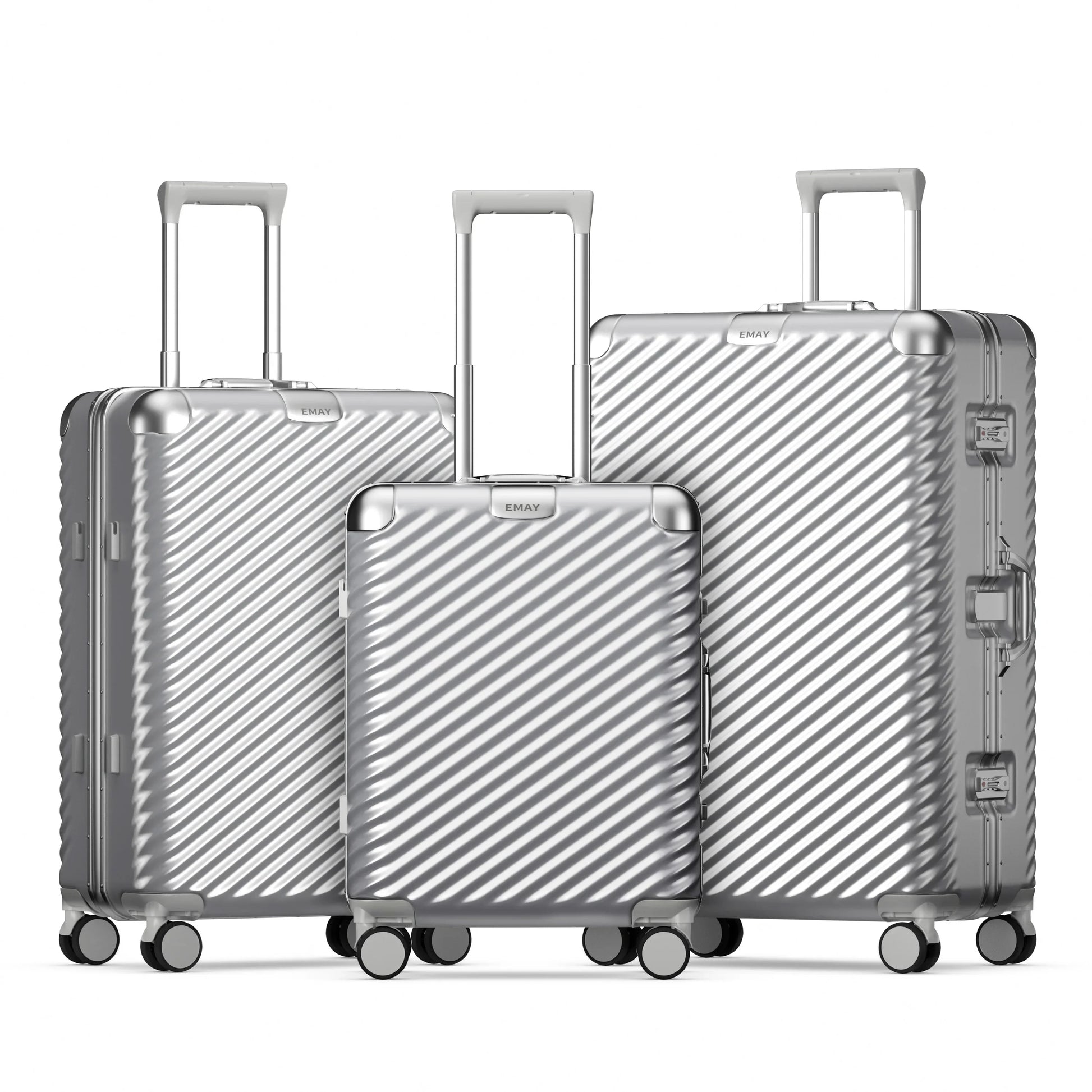 HKM-126803 20-Inch Aluminium Travel Trolley Case with Durable PC Exterior
