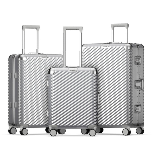 HKM-126803 20-Inch Aluminium Travel Trolley Case with Durable PC Exterior