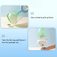 HKM-1268925 Cloud-Shaped Pooper Scooper for Outdoor Pet Waste Cleanup, Comfortable No-Contact Design