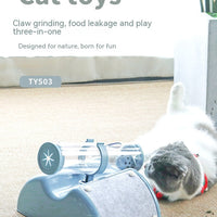HKM-1271229 Automatic Cat Toy for Self-Play and Feeding - Blue, Pink, Green Options