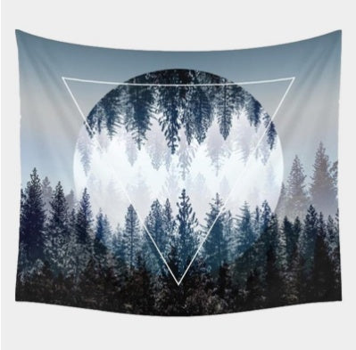 HKM-127123 Boho Animal Pattern Polyester Tapestry Wall Hanging and Beach Blanket